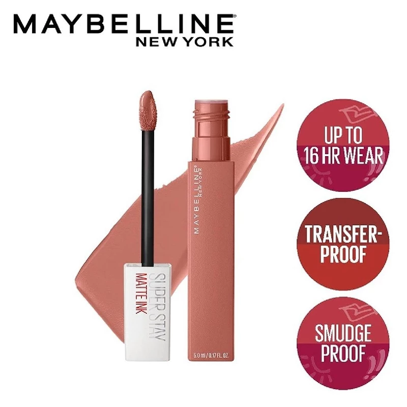 Maybelline New York Liquid Matte Lipstick - Superstay Matte Ink, 65 Seductress, 5 ml-2.webp